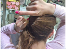 ヘアクリップで簡単アレンジ